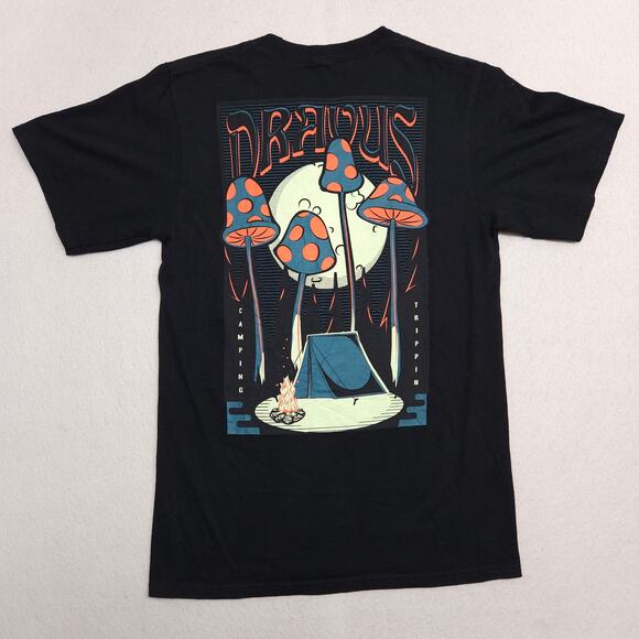 Dravus Casual Crew Neck Short Sleeve Graphic T Shirt Mens Size Small S Black - Picture 9 of 9